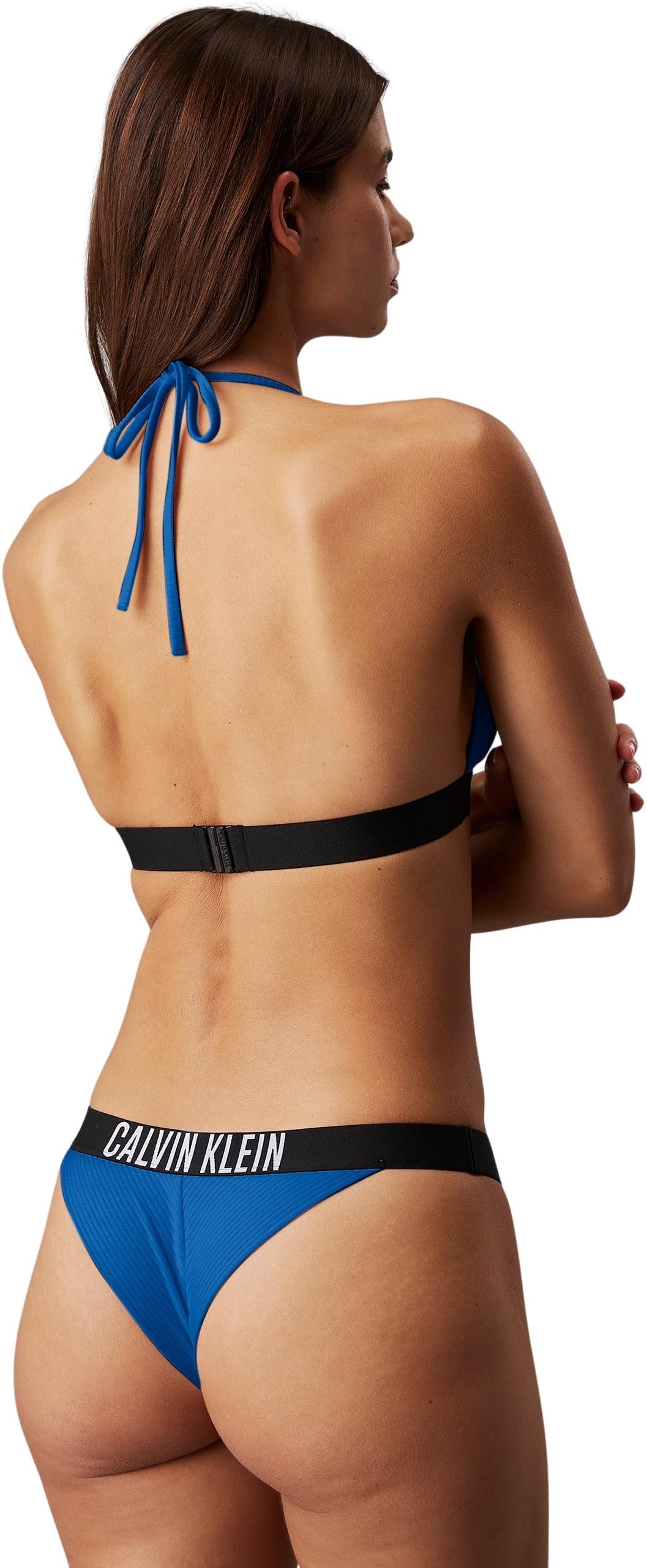 Calvin Klein Donna Top Bikini a Triangolo Imbottitura Estraibile