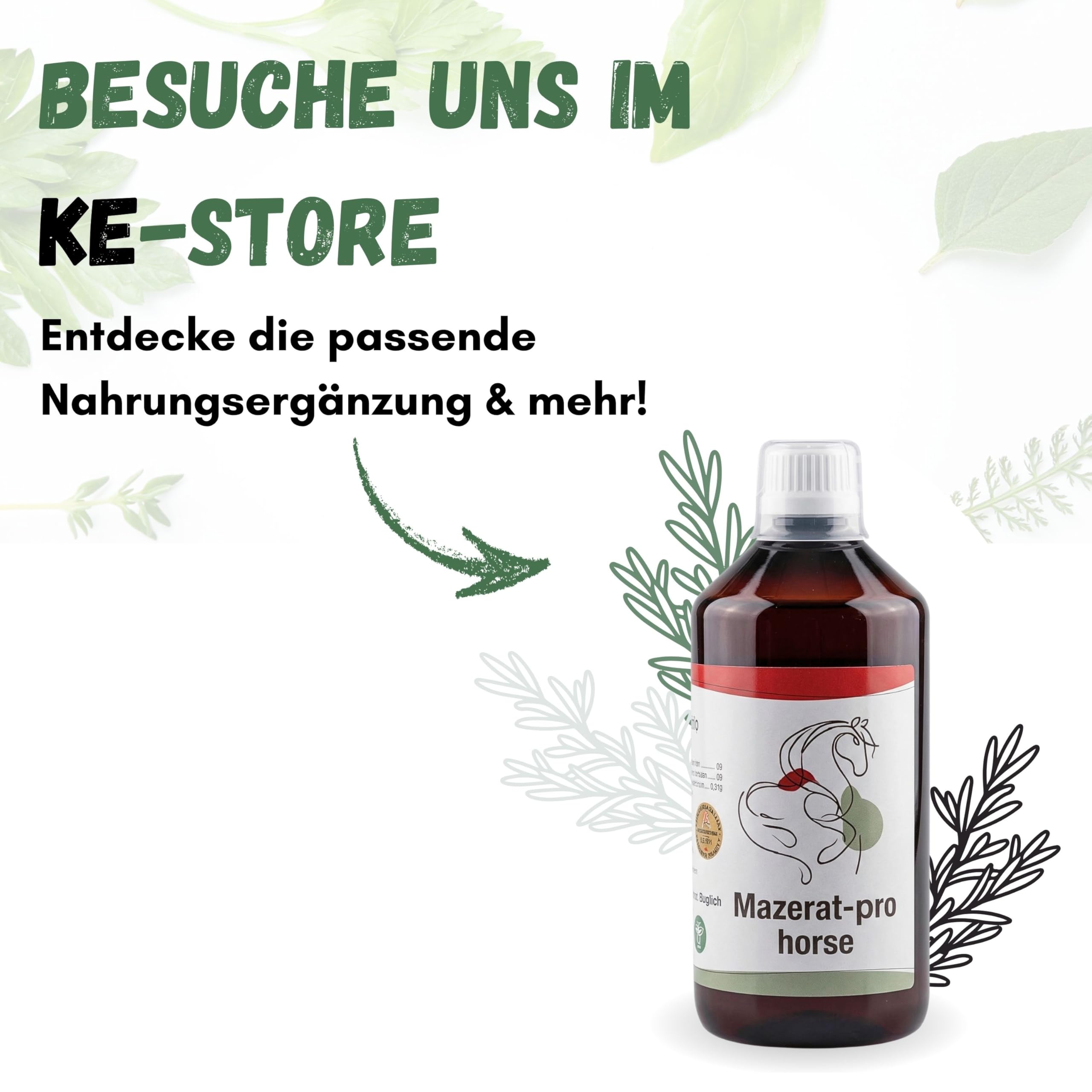 Mazerat-pro Horse 50 fermentierte Bio-Kräuter Ergänzungsfutter für Pferde