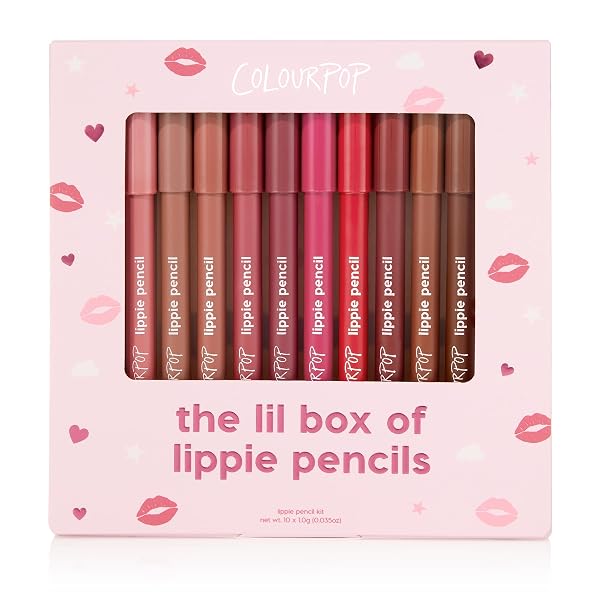 ColourPop Lippie Lip Pencil Vault - High-Pigment, Long-Lasting & Sharpenable Lip Liner with High-Impact Color - Vegan, C