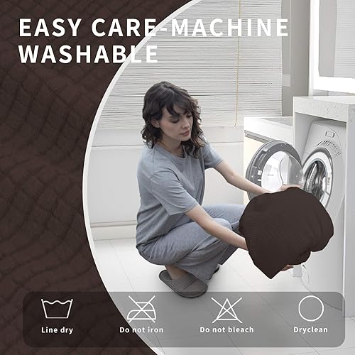 Miniatura 57 de Funda elástica para sofá reclinable de fácil colocación, Tela mezcla de poliéster Algodón, Arena