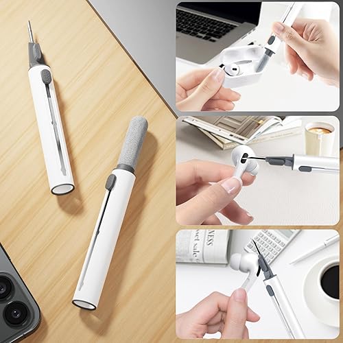 Miniatura 5 de WOYINGE Funda para AirPod Pro con kit de limpieza, funda de silicona suave para AirPods Pro de 2 generación1 viene con llavero para mujeres y