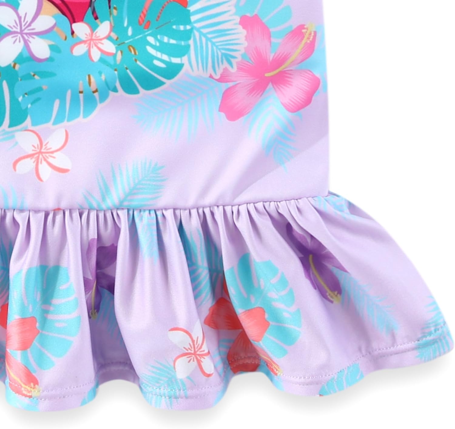 Paw Patrol Nickelodeon Skye Girls UPF 50+ Rash Guard Shirt and Bikini Bottom Two Piece Swimsuit Set for Toddler and Big Kids