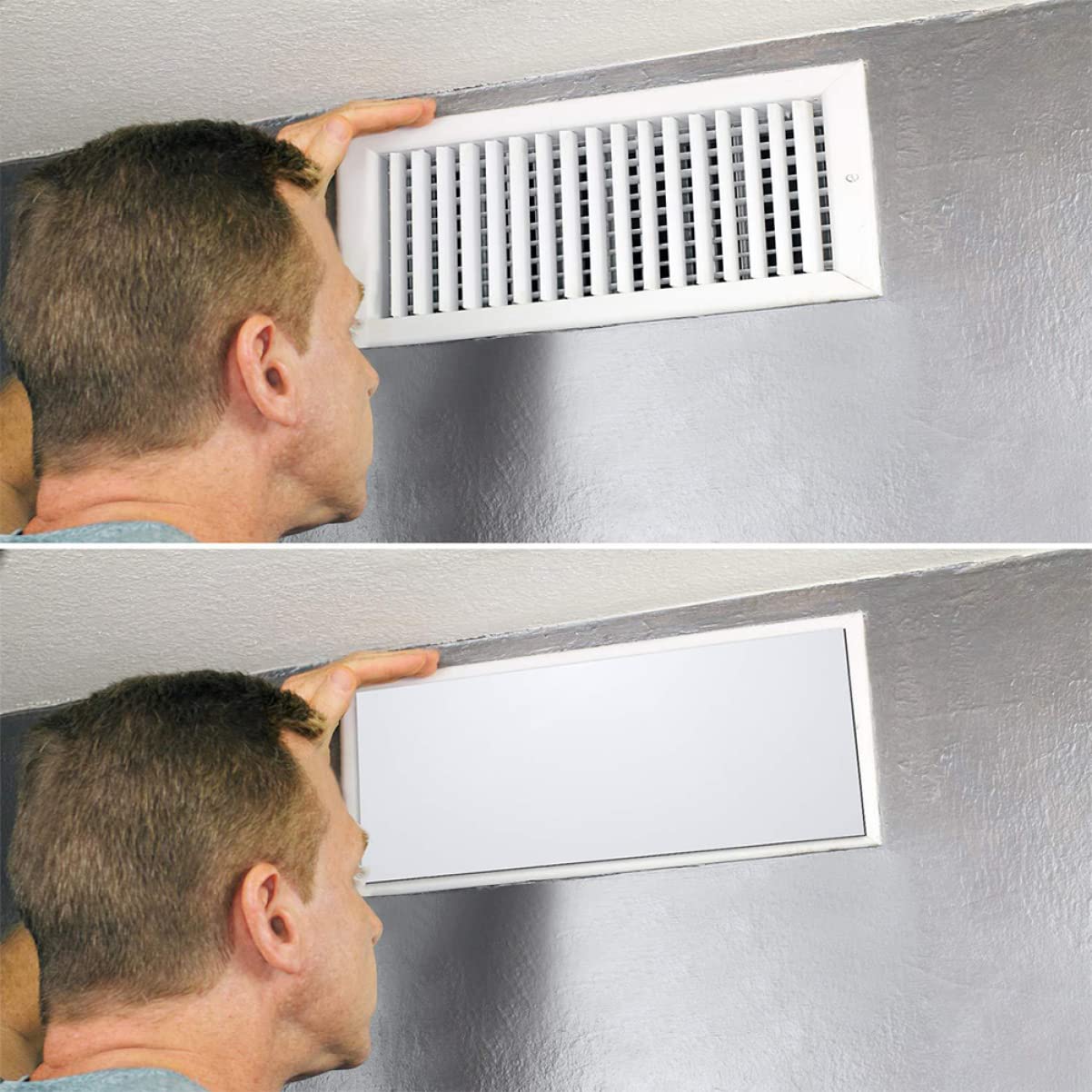 Cubierta Magnética de Ventilación de Aire 30x14, en Color Claro, 4 Piezas