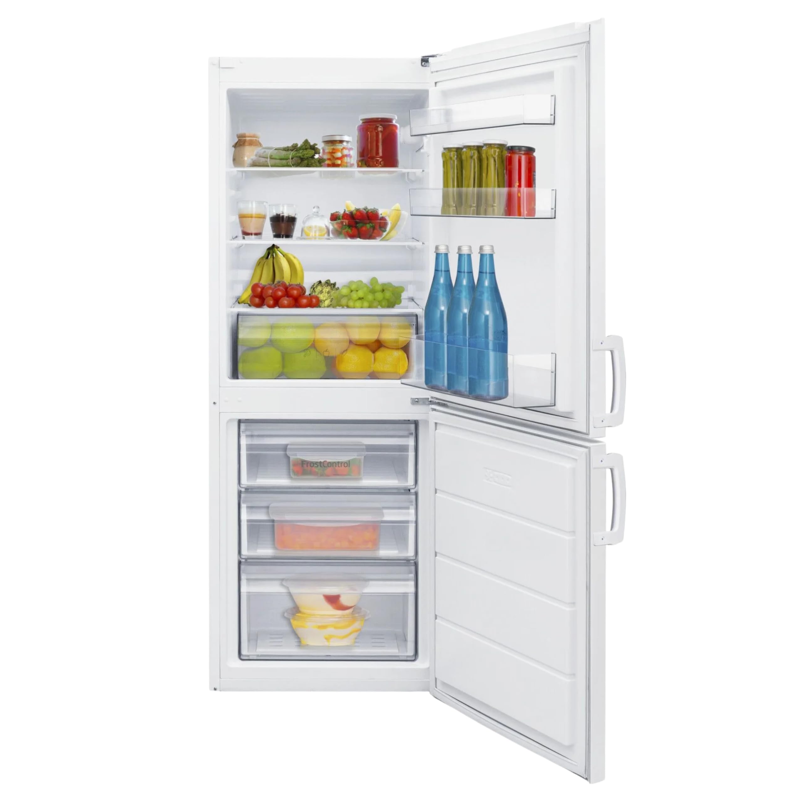 Amica KGCL 385 100 W Kühl-Gefrierkombination, 152 cm Höhe, FrostControl, weiß