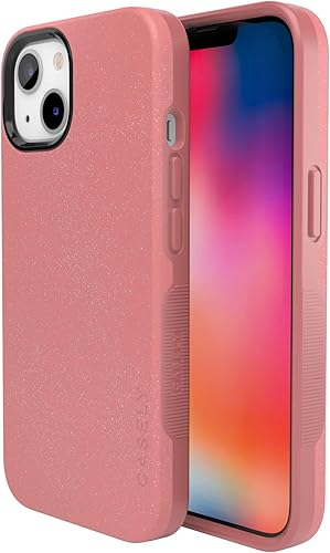 Vista 694 de Casely Funda para iPhone 13 Compatible con MagSafe Color Splash de medianoche Funda retro abstracta Color de medianoche Splash Abstracto