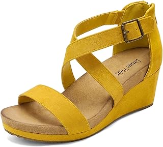 mustard color wedges