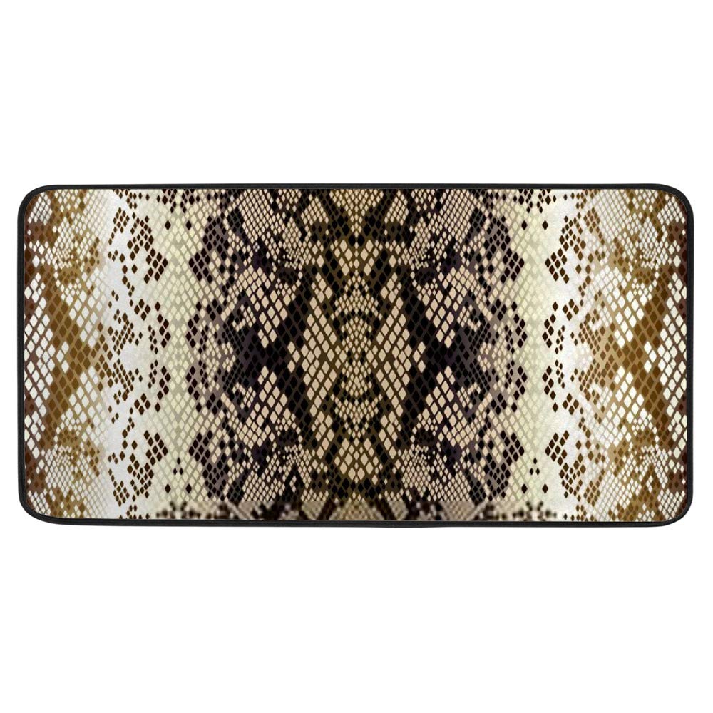Tapis de cuisine girafe noir et blanc antidérapant pour maison