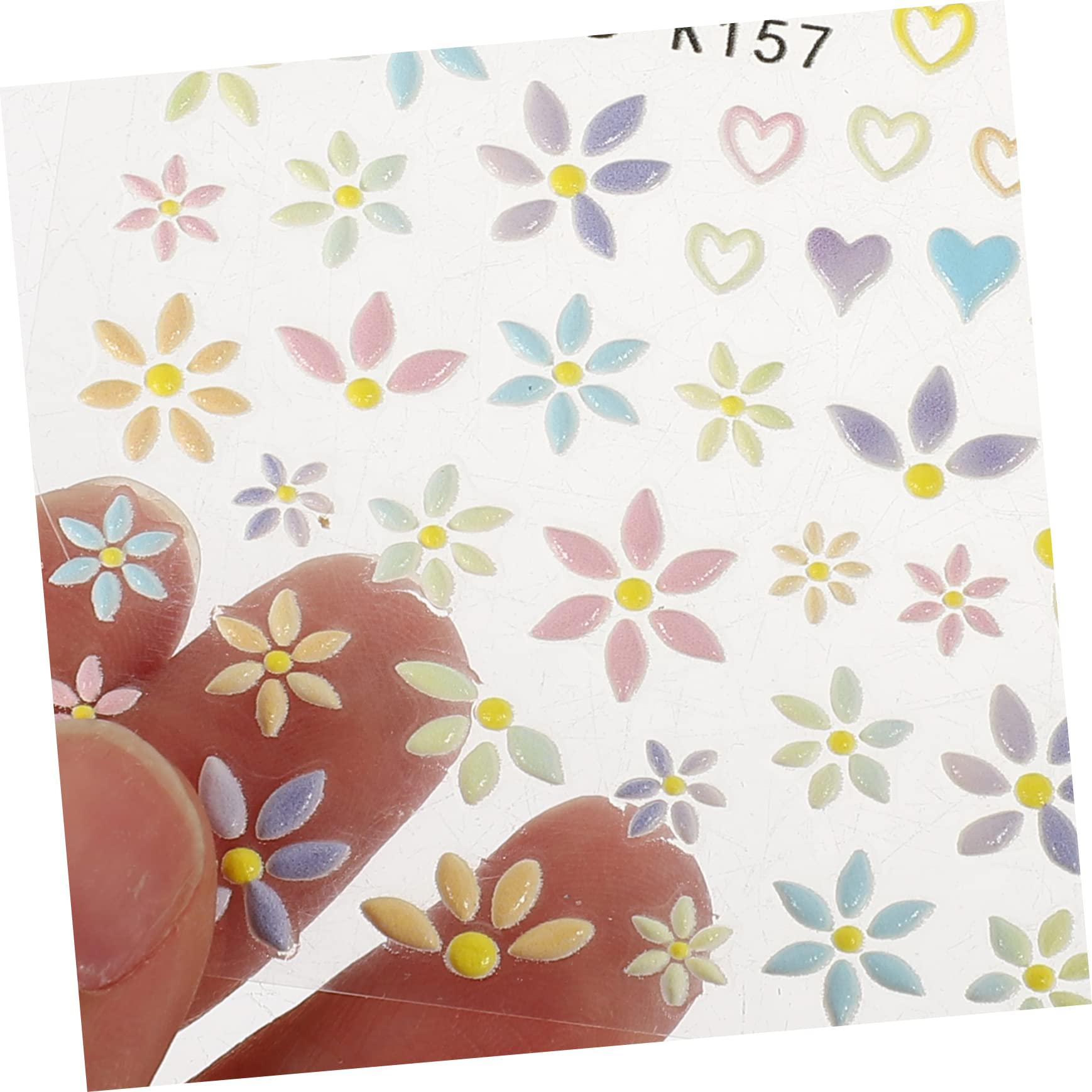 12pezzi Adesivi Per Unghie Decorazioni Per Nail Art Facili Applicare e Rimuovere Per e