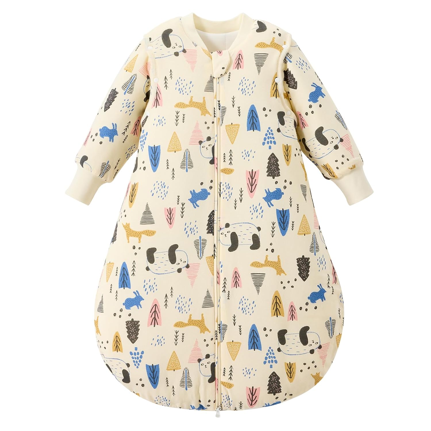 Duomiaomiao 3.5 TOG Baby Sleep Sack 100% Cotton Winter Long Sleeve Baby Wearable Blanket, Super Warm Quilted Comfy Toddler Sleeping Sack Duomiaomiao 3.5 TOG Baby Sleep Sack 100% Cotton Winter Long Sleeve Baby Wearable Blanket, Super Warm Quilted Comfy Toddler Sleeping Sack