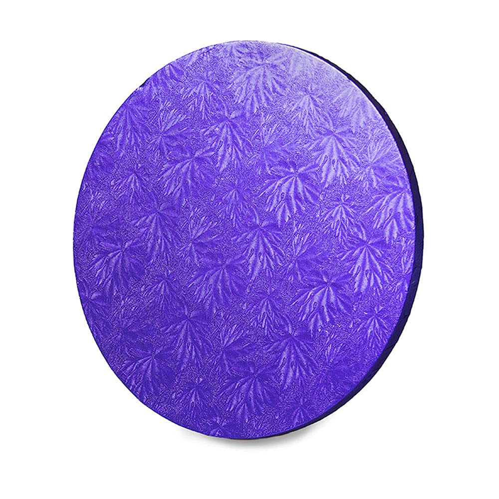 Anniversary House Purple 10-Inch Cake Drum Pack Of 1, Individually Wrapped, Sturdy Fibre Cake Drum Round, D003