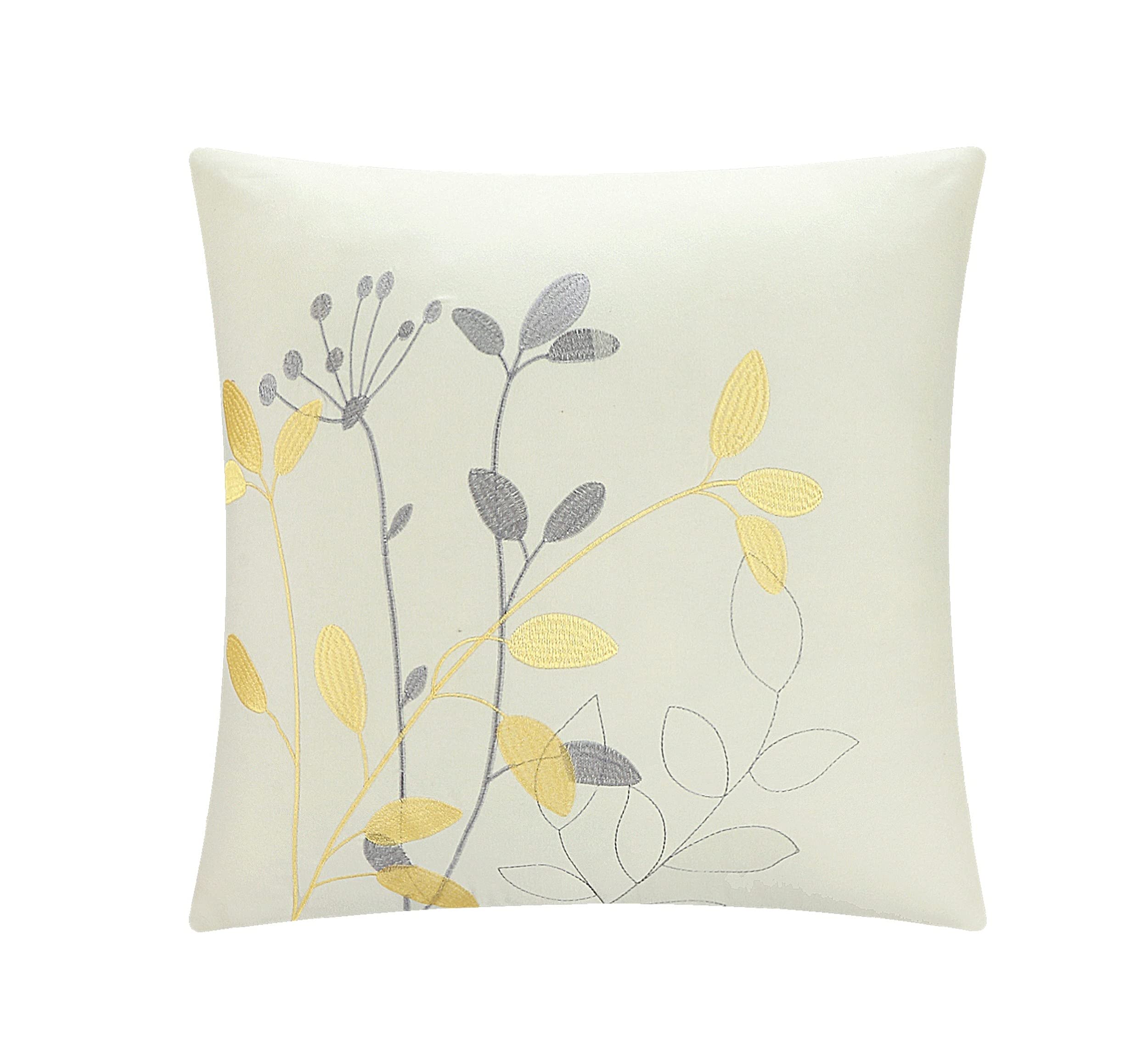 Chic Home 8-częściowy zestaw kołdry ogrodowej Bliss, King, żółty