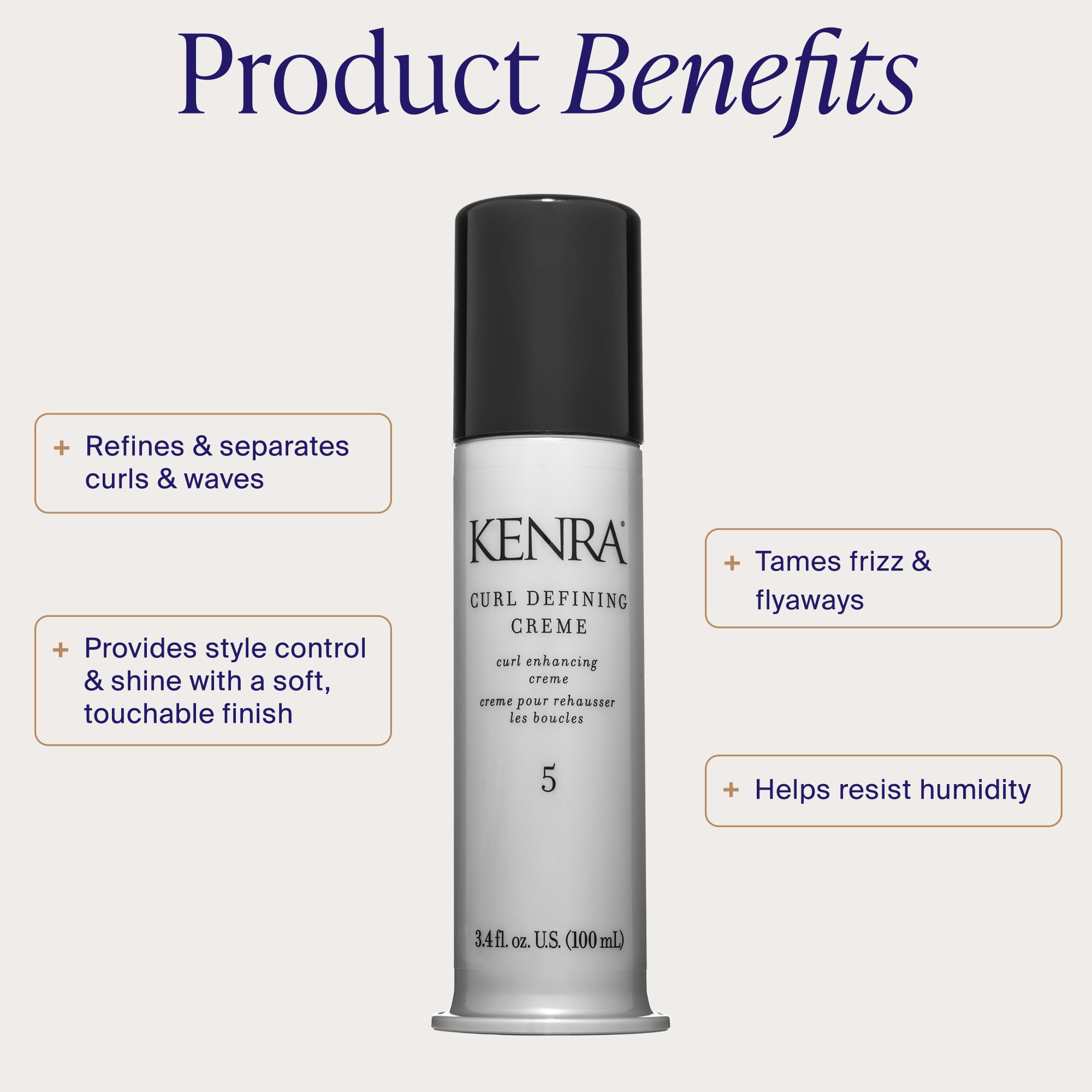 Kenra Curl Defining Crème 5 Curl Enhancing Styler for Medium to Coarse Hair
