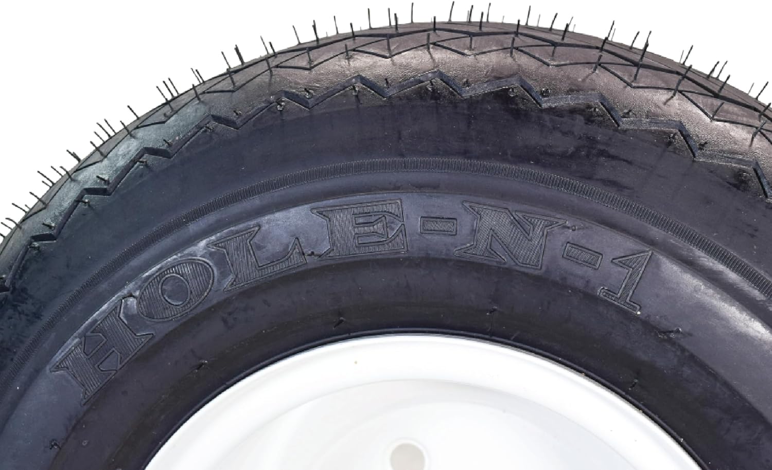 Kenda Hole-N-1 White 8" x 7" 4-Hole Wheel and (18/8.50-8) Tire Combination