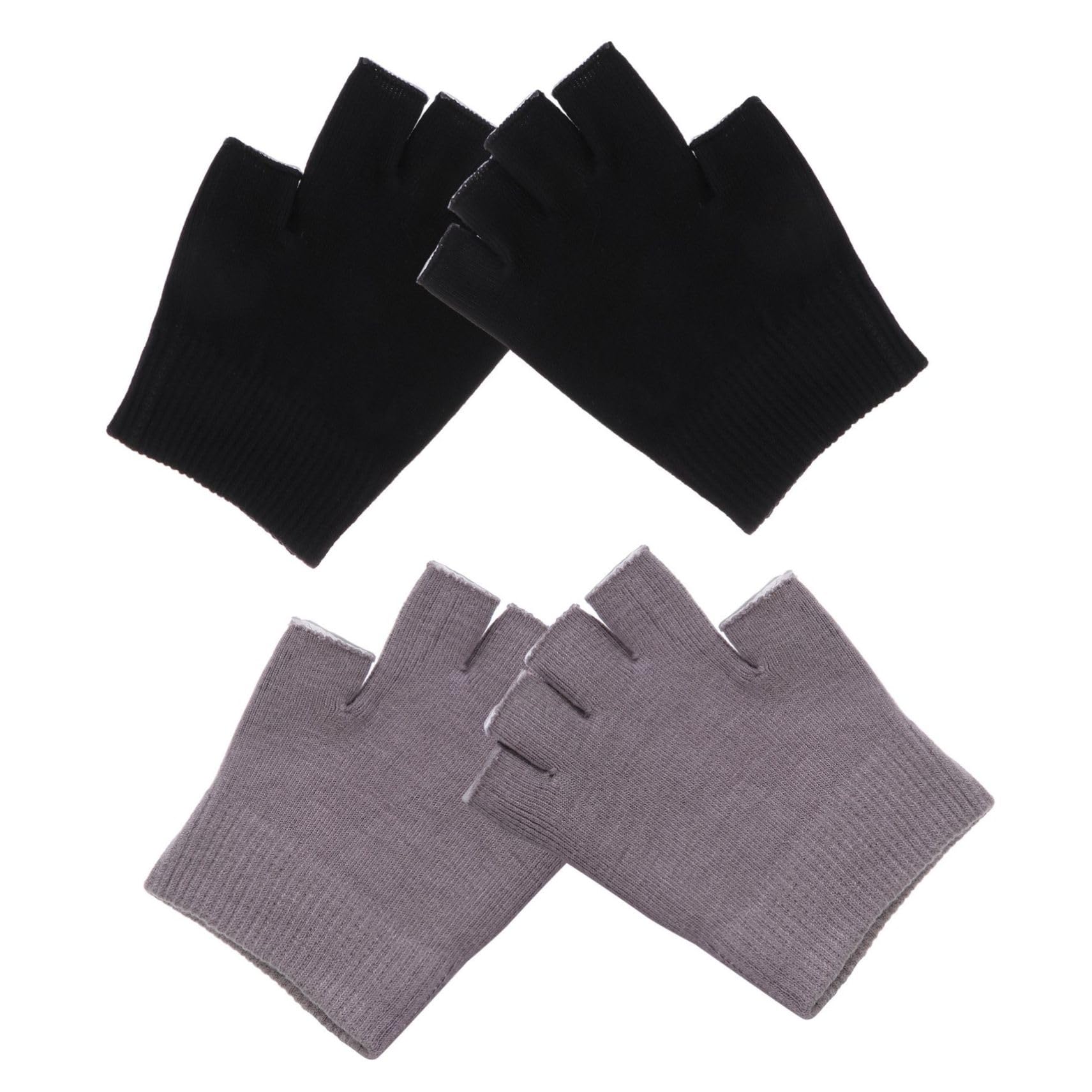 SOESFOUFU Warmth Moisture Pairs Women's Work Gloves Half Finger Moisturizing Spa Gloves Comfortable for Cold Days