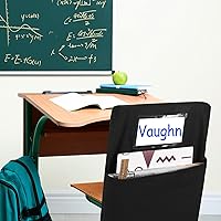 Vista 5 de Paterr 12 bolsillos pequeños de almacenamiento para sillas de 15.5 pulgadas, bolsa para silla escolar, bolsillo para silla, bolsillos