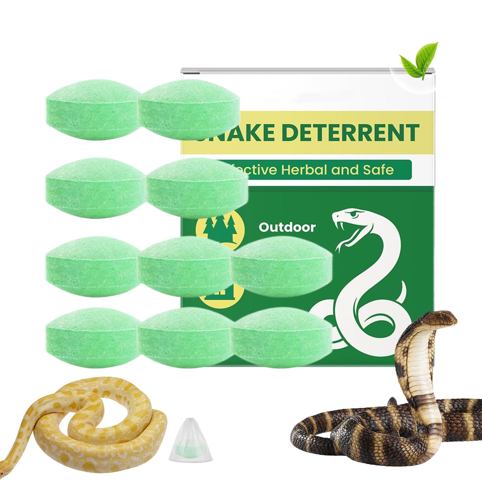 Repelente de Serpientes para Patio, prevención de Serpientes en el Patio Trasero, Repelente de Serpientes portátil de Larga duración para Patio, Garaje, Viajes, Camping, jardín