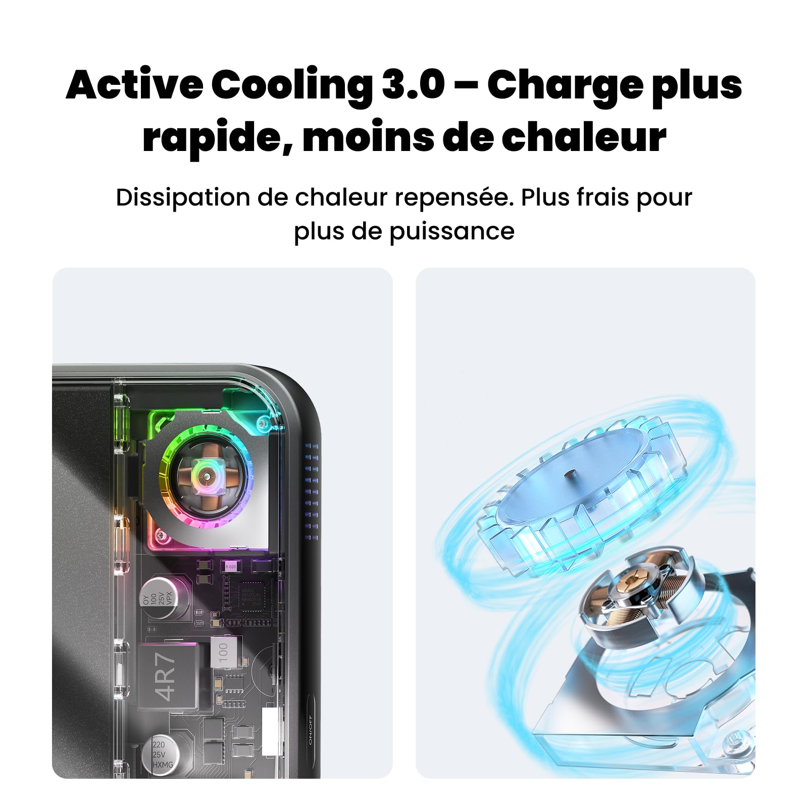 SHARGE ICEMAG 3 Qi2.2 25w Batterie Externe Magsafe 10000mAh ActiveCooling