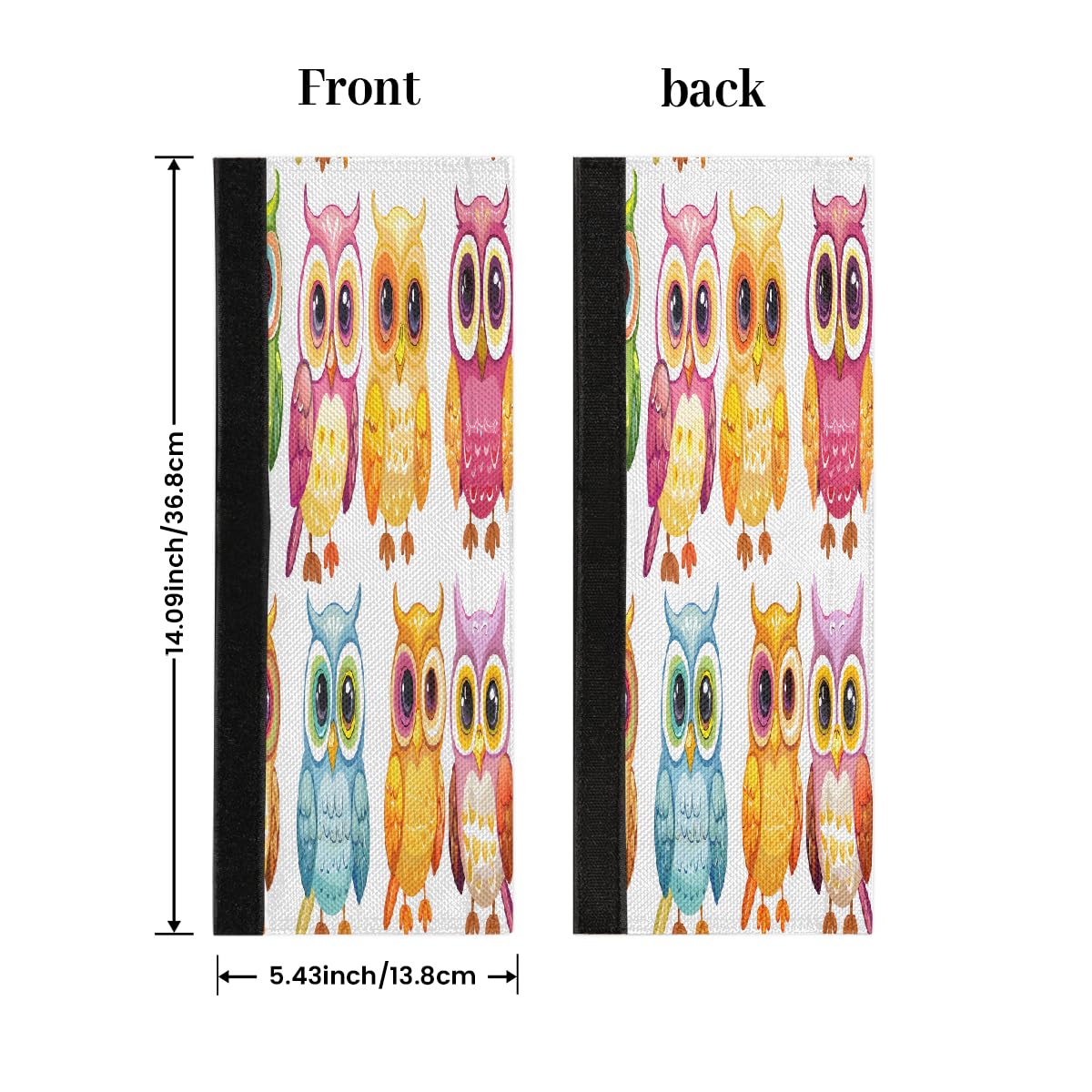 Cemfyzoch Refrigerator Door Handle Covers Set of 2 Cute Animal Cartoon Owl Washable Fridge Handle Covers Appliance Dishwashers Microwave Protector Keep Off Food Stains Dust Fingerprint Kitchen Decor