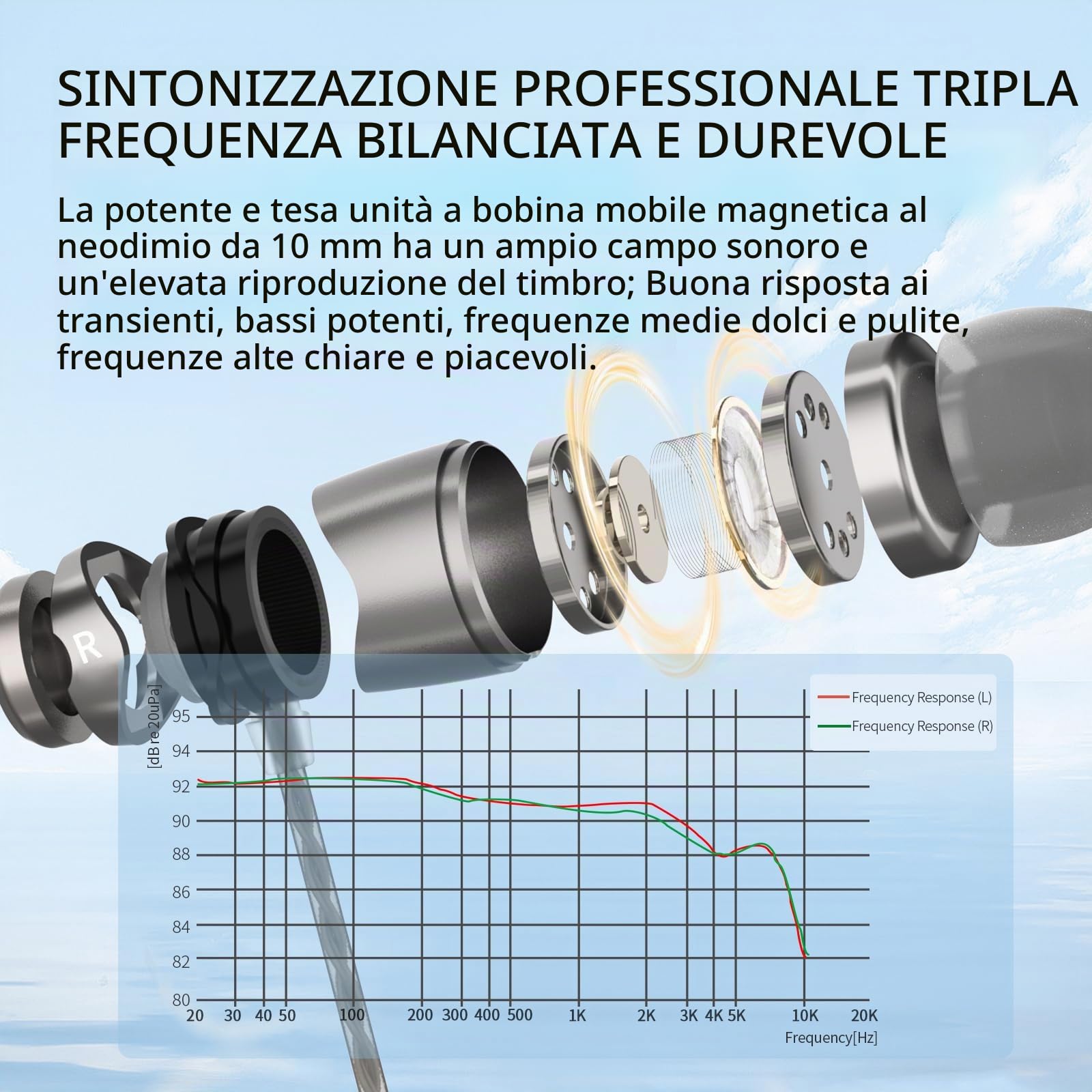 SoundMAGIC E11D Auricolari Cablati USB-C, Micro, DAC HiRes, HiFi, Arg Scuro | Chiamate nitide, bassi corposi, medi equilibrati, isolamento acustico, vestibilità ergonomica, compatibilità universale