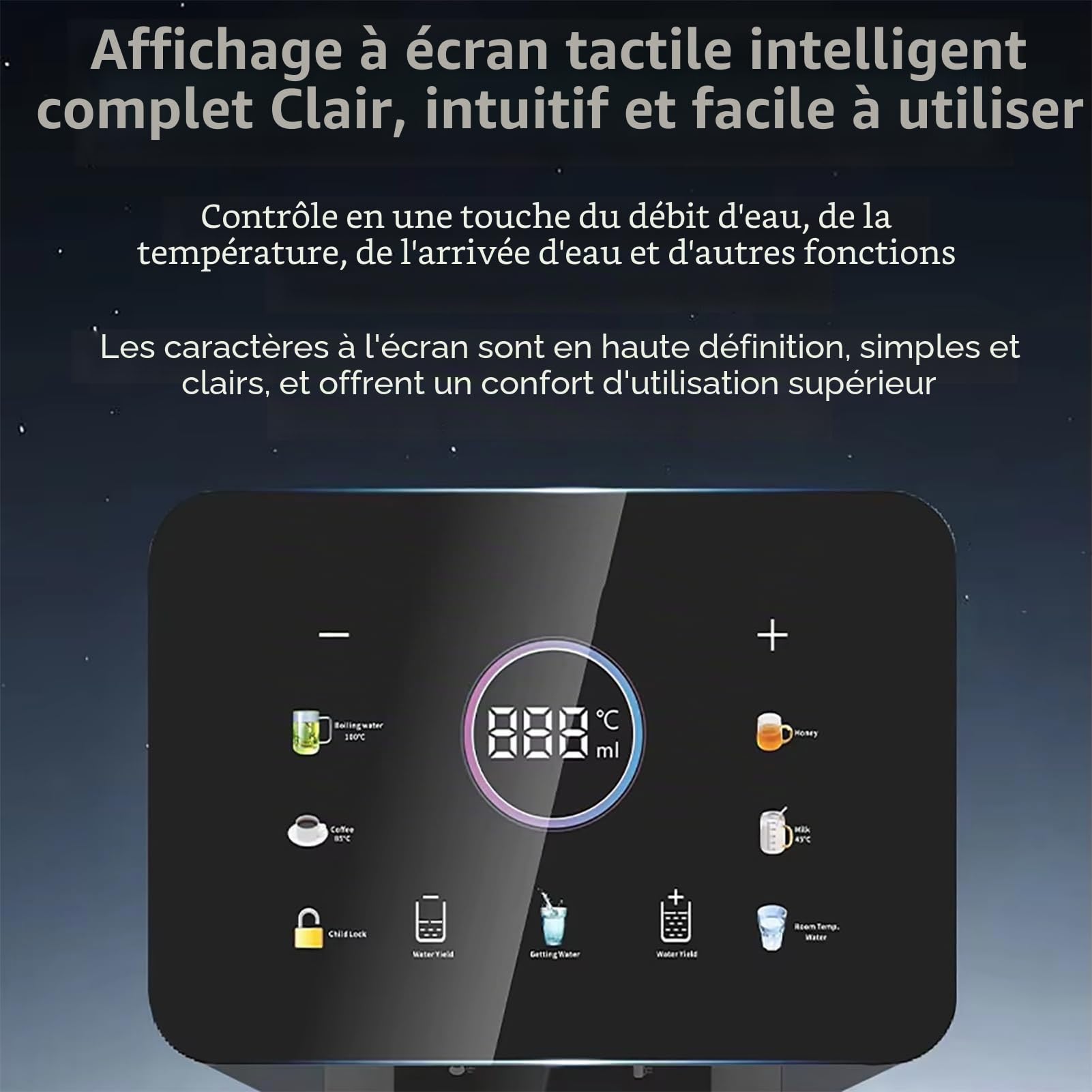 Générique Distributeur d'eau Chaude et Froide sur Secteur d'eau Et Mural Distributeur Mural alimenté Secteur de 2200 w Fontaine a Eau Autonome par Le réseau