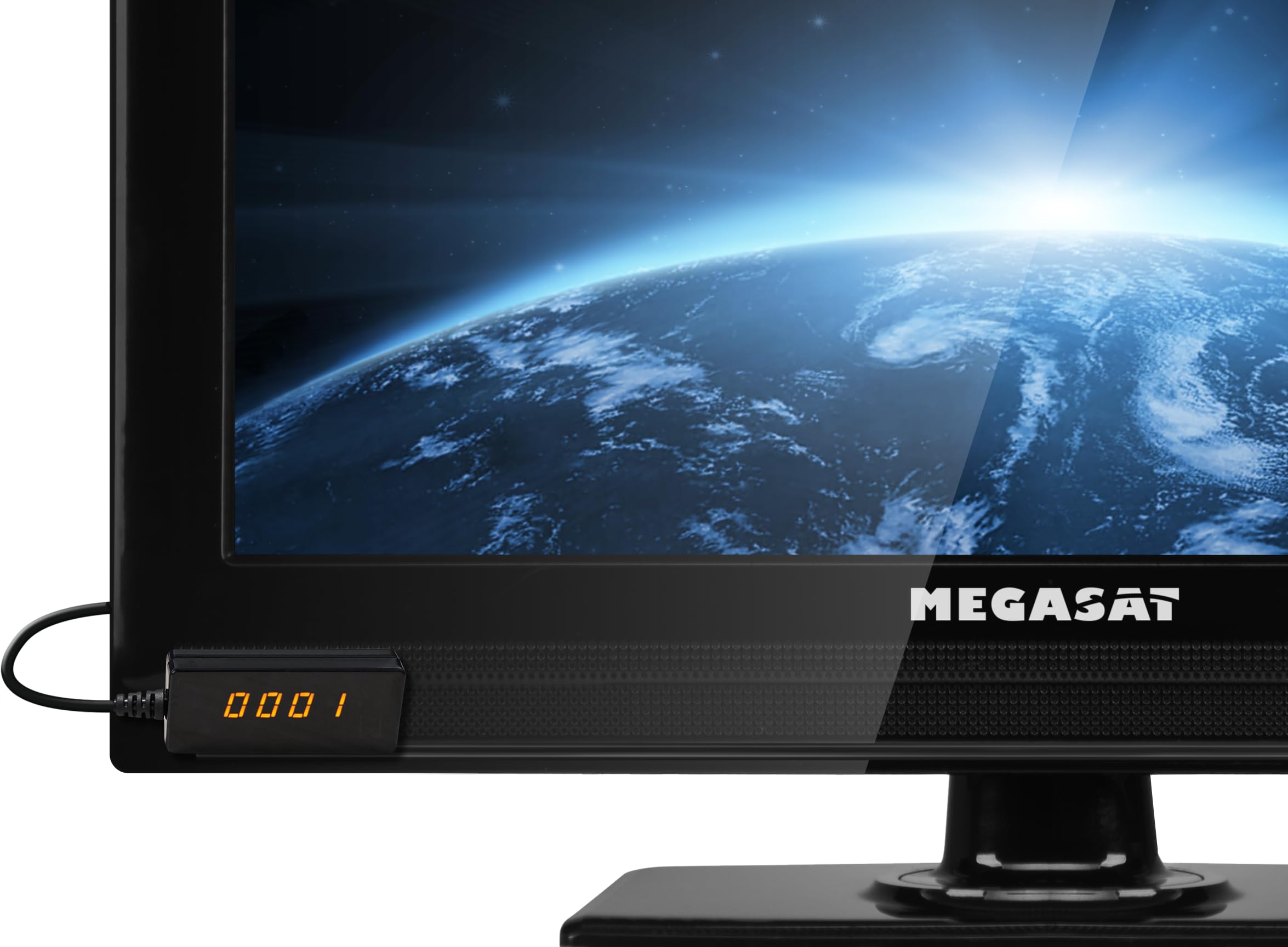 Megasat HD Stick 310 V3 – HD-Sat-Receiver, für versteckte Montage – Schwarz | Nur 10,8 × 1,8 × 6,5 cm, klein & kompakt, 2 × USB für Medienwiedergabe, Infrarotsensor