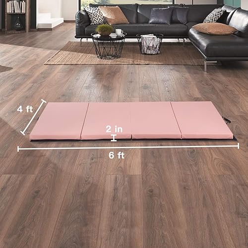 Miniatura 7 de Colchoneta de ejercicio de gimnasia gruesa para el hogar, esterilla de yoga plegable, almohadilla de cuero para gimnasio y fitness