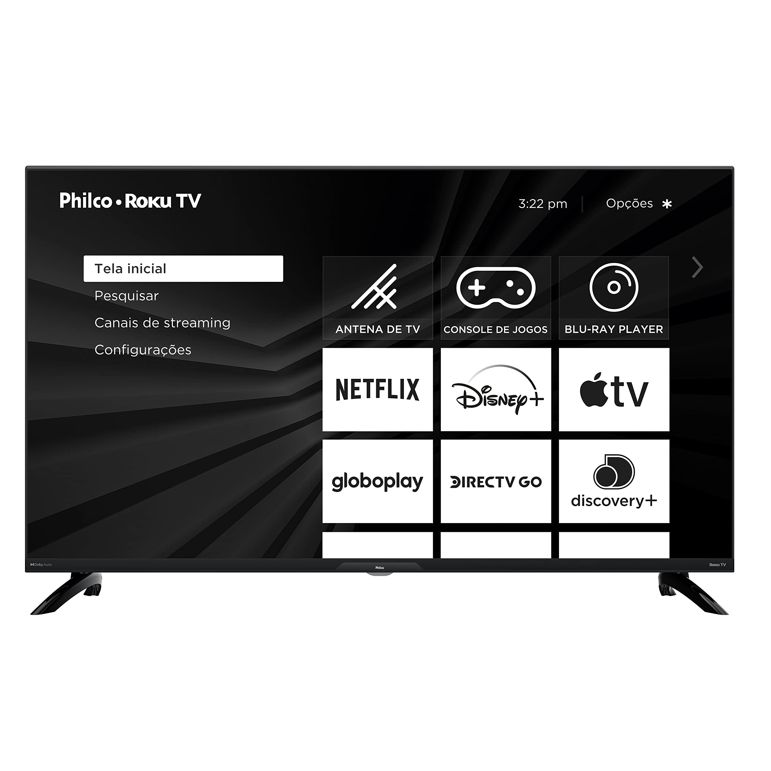 TV LED 40" HD Philco PTV40G7ER2CPBLF - Wifi USB HDMI
