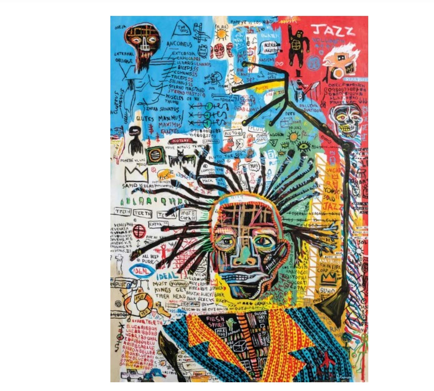 Amazon.co.jp: 150cm 「Untitled」海外限定 ジャン＝ミシェル 