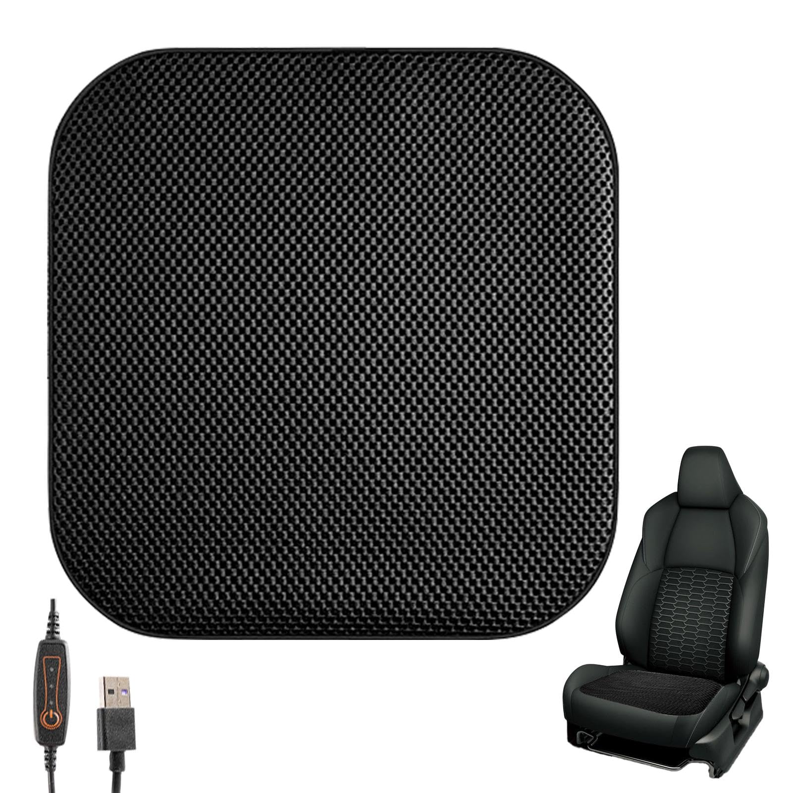Coussin de siège refroidisseur de voiture avec interface USB et mesh respirant
