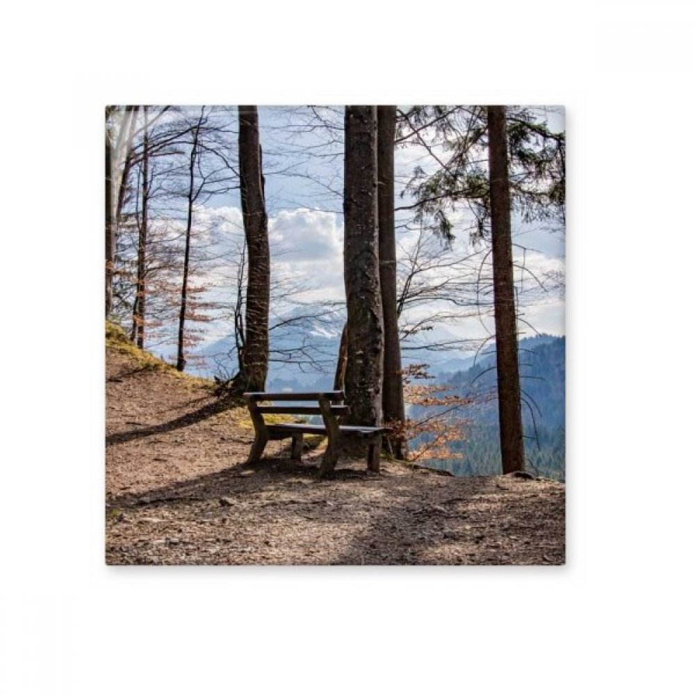 Céramique bisque paysage forestier au design élégant et épuré