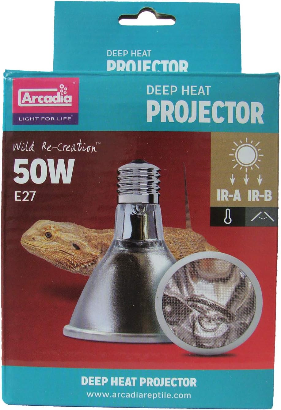 Arcadia RARHP50 Deep Heat Projector 50 W for E27 Sockets
