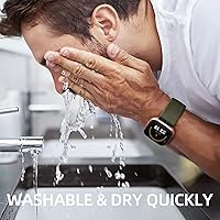 Vista 3 de Witzon Compatible con Fitbit Versa/Versa Lite/Versa 2 bandas para mujeres y hombres, correa elástica ajustable de repuesto para reloj inteligente