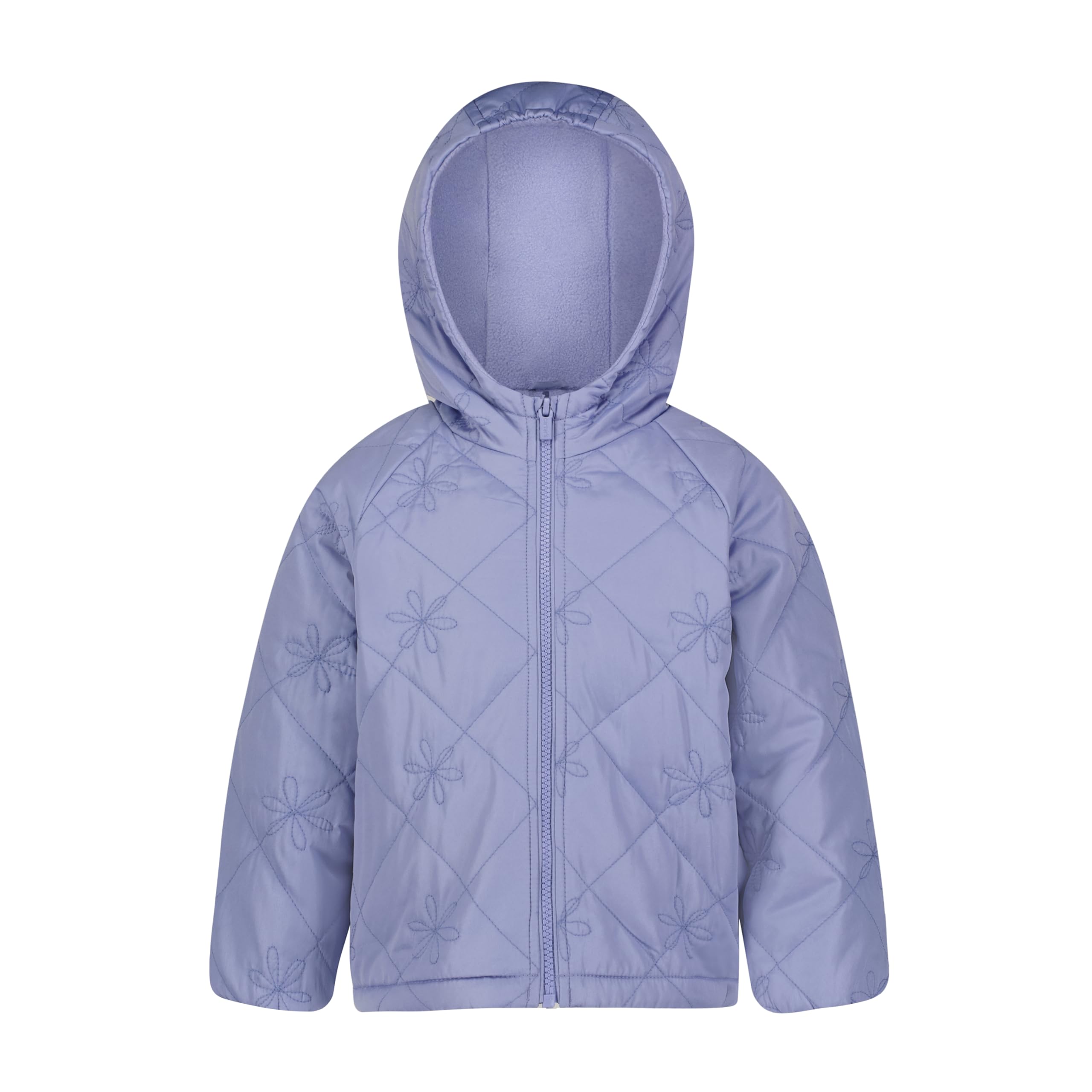 Carter's Girls' Lightweight Fleece Lined Hooded Raincoat Rain Jacket