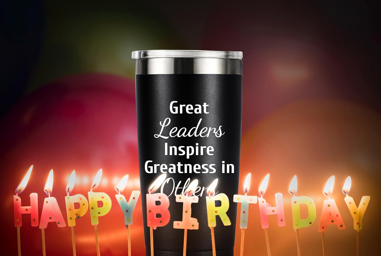 Boss Appreciation Gifts Mentor Gift Tumbler Great Leaders Coffee Mug Leader Supervisor PM Mentor Retirement Gift Coworker Farewell, 20oz Stainless Steel Insulated Tumbler, Black - Image 7