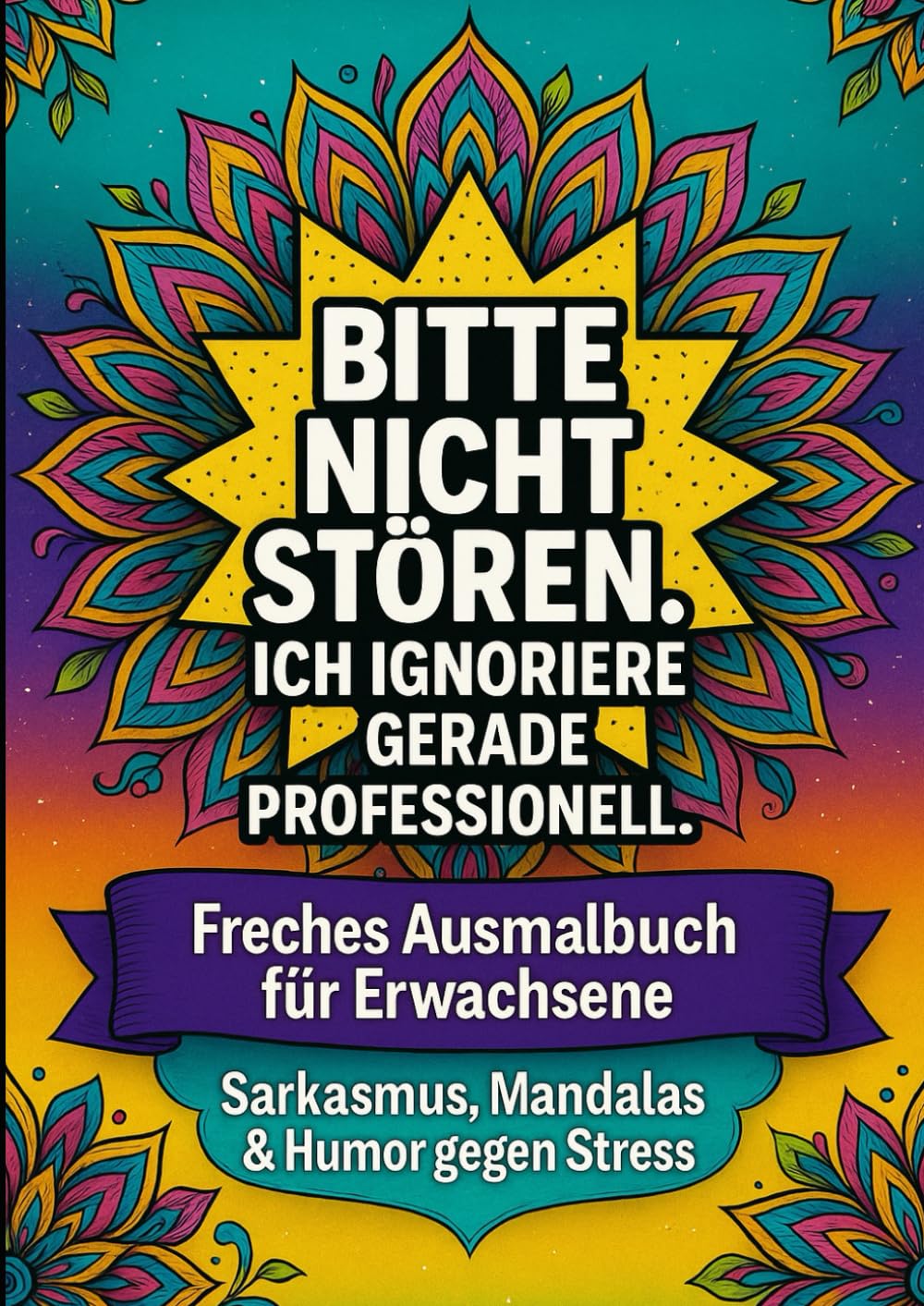 Bitte nicht stören. Ich ignoriere gerade professionell.: Freches Ausmalbuch für Erwachsene – Sarkasmus, Mandalas & Humor gegen Stress