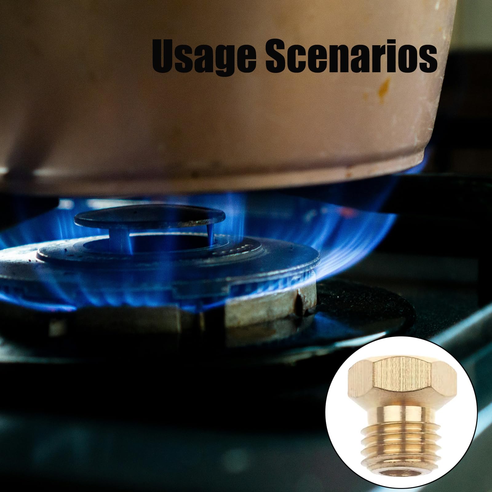 Kit 16 Gicleurs Gaz Multitailles (0,5 à 1,1mm) - Filetage M6x0,75, Laiton, Pour Brûleurs Butane/propane - 5