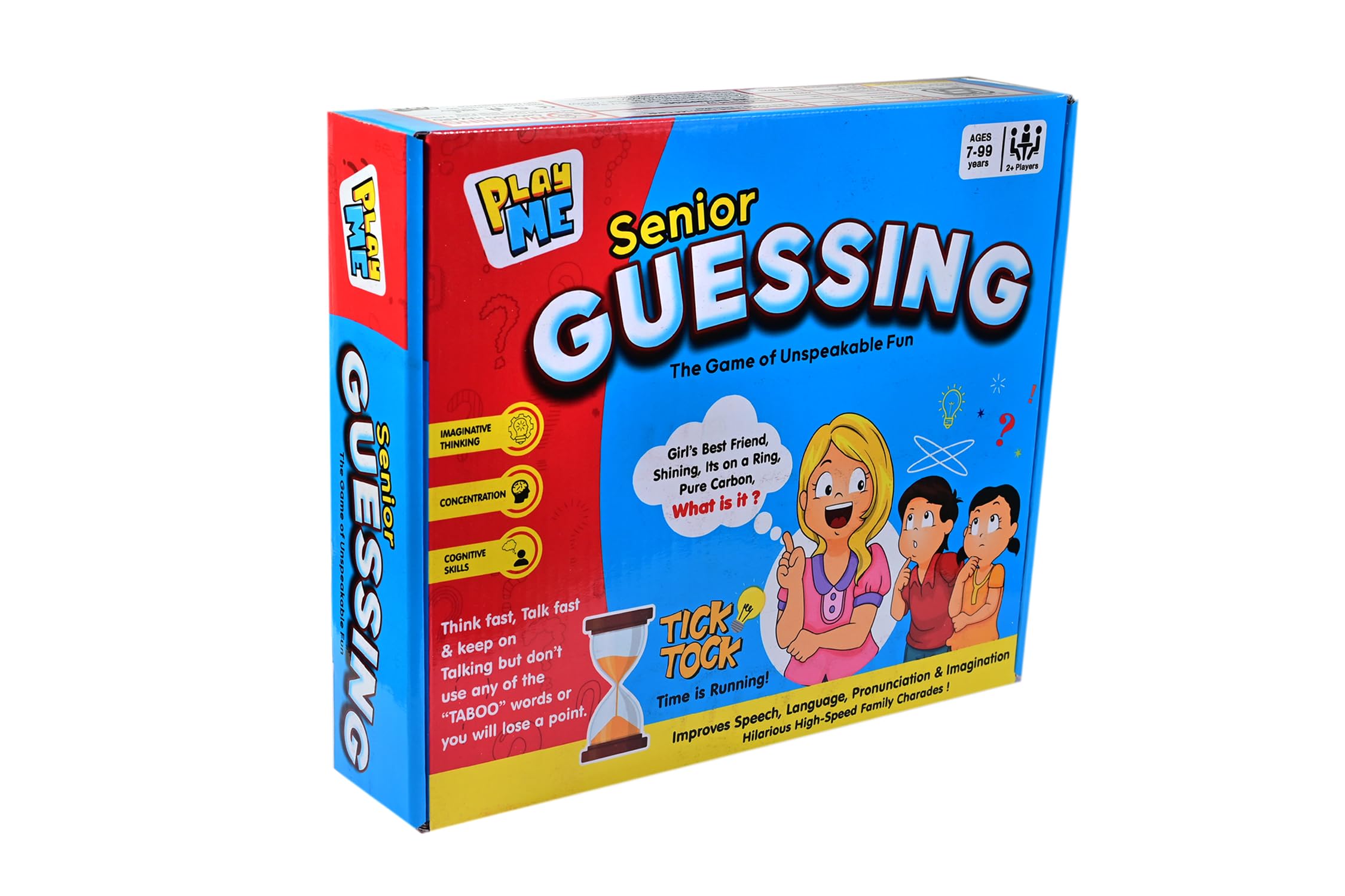 Senior Guessing Games: Board Game for 4 Players, Ages 7+