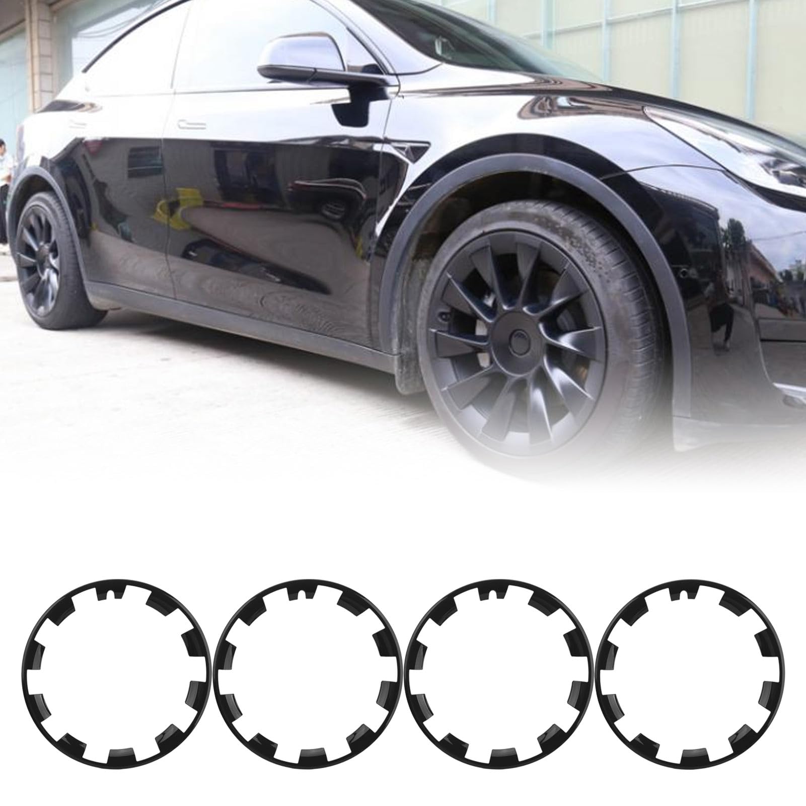 Protezioni per Cerchioni per Ruote per Auto da 4 Pezzi - Striscia di Decorazione 'anello delle Guardie del Bordo del per con da 20 Pollici (#1)