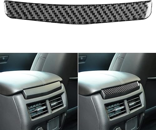 Miniatura 8 de NVCNX Real Premium - Calcomanía de fibra de carbono para tablero de instrumentos de automóvil, cubierta de panel de almacenamiento central,