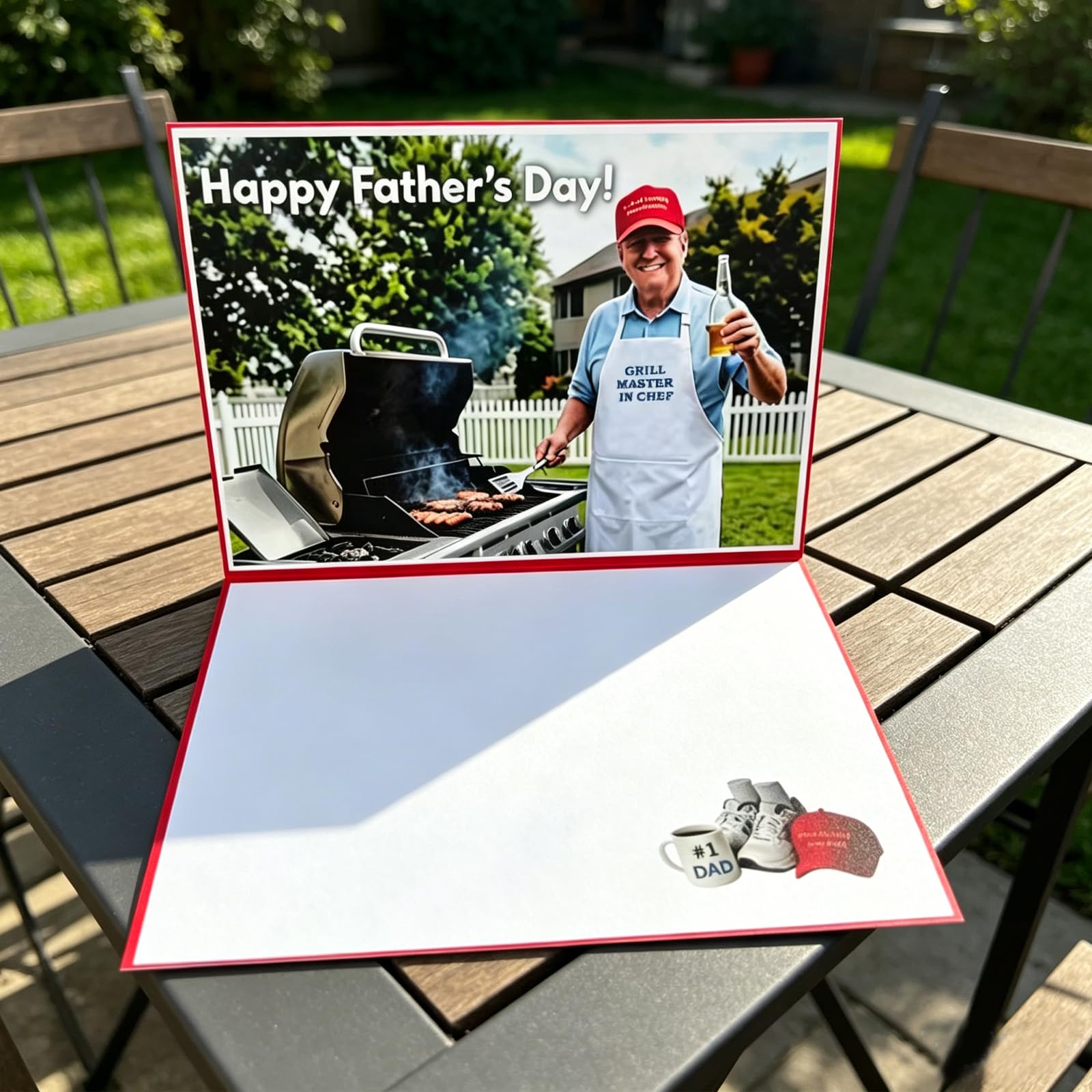 Set de 5 Tarjetas de Día del Padre, Tarjetas de Felicitación 3D Pop Up Divertidas con Sonido y Voz Realista que Habla, Tarjetas para Padres y Maridos, Abuelos, Cumpleaños para Hombres