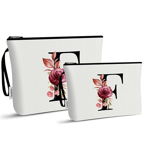 Vista 19 de Vavabox A-Z - Bolsa de maquillaje personalizada, regalos de cumpleaños para mujeres y madres, regalos para mejores amigas, bolsa de cosméticos