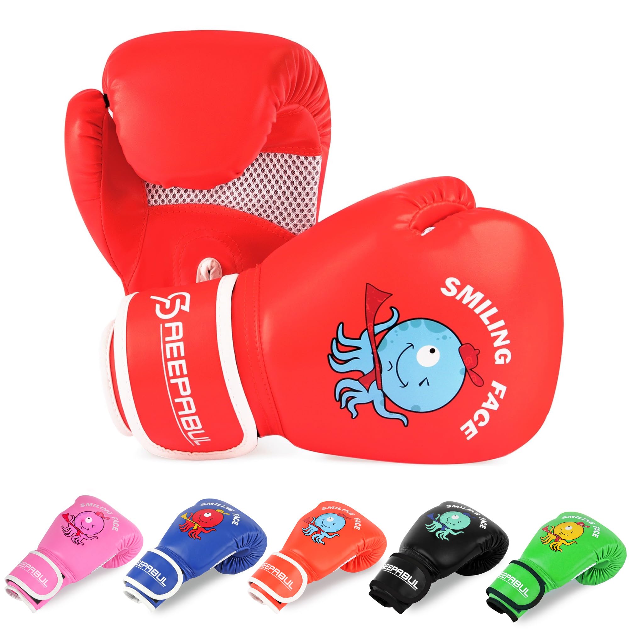 SAEEPABUL Upgrade Kids Boxing Gloves for 3-8 Year Boys and Girls, Toddler Boxing Gloves for Kids Training, Boxing Gloves Kid Sparring for Punching Bag