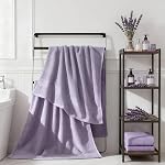 COZYART Lavender Luxury Bath Towel Set, Turkish Cotton Hotel Towel Bulk for Bathroom, Thick Bathroom Sets of 6 Pcs with 2 Large Bath Towels, 2 Hand Towels, 2 Washcloths, 650 GSM.