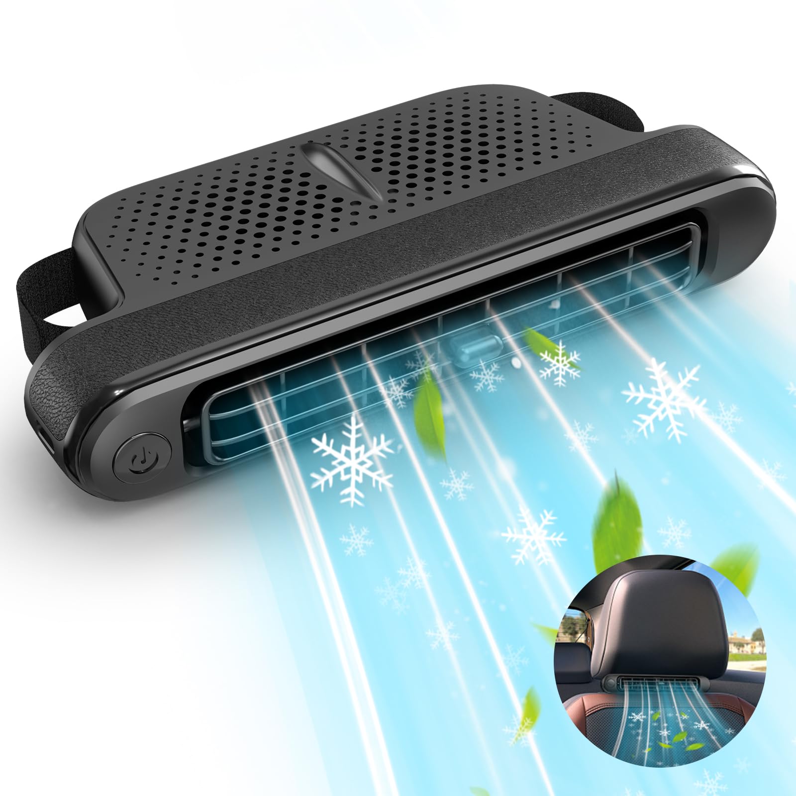 Ventilatore Auto Ventilatore USB per Auto Ventilatore di Raffreddamento Del Sedile Auto Veicoli Ventola di Raffreddamento Elettrica con 3 Velocità Per SUV Camper Camion Seggio d'ufficio
