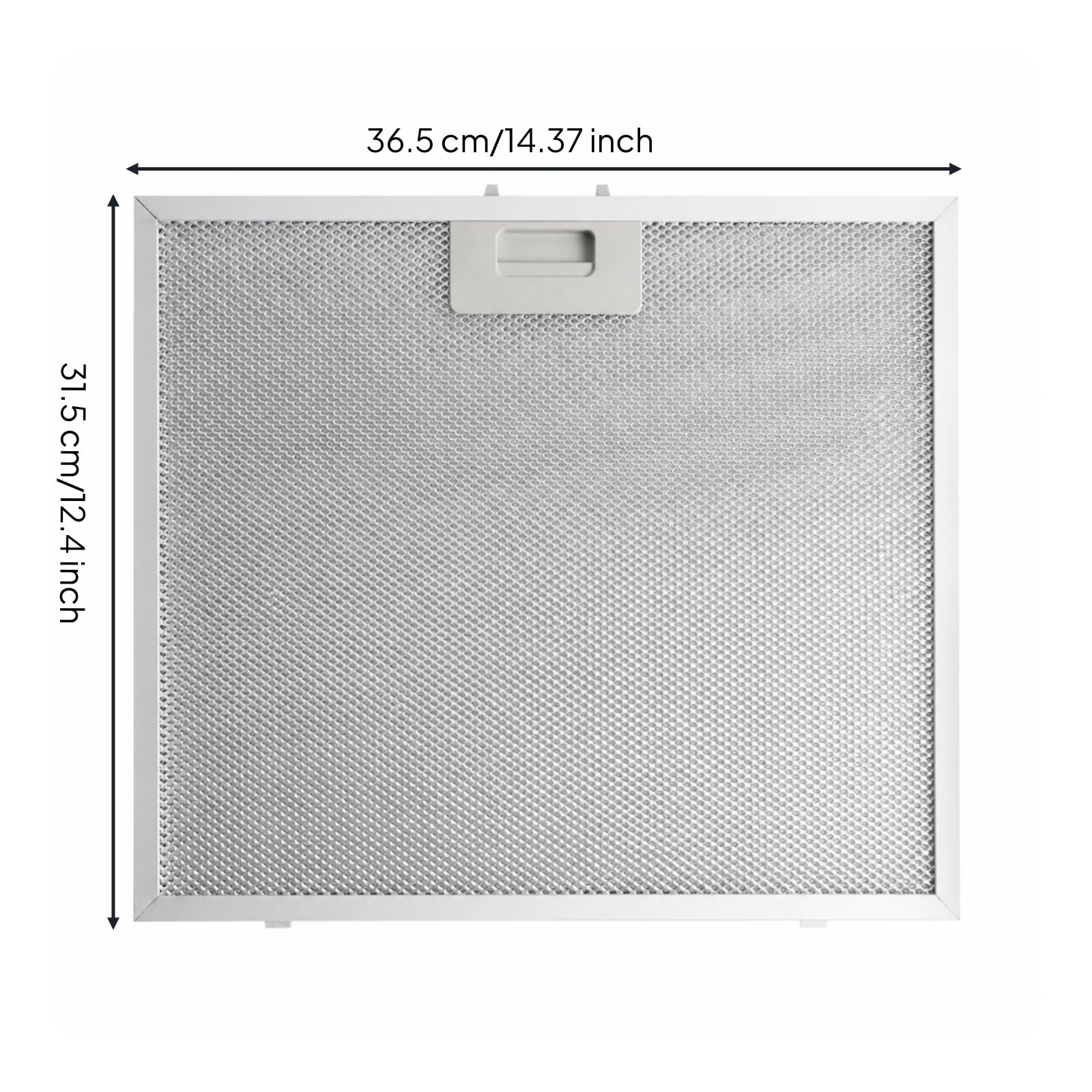 Amagogo Filtro Rete Filtro Aspirazione Griglia Olio Rete Antigrasso in Alluminio Resistente con Superficie Forata E Presa Centrale Adatto per Casa