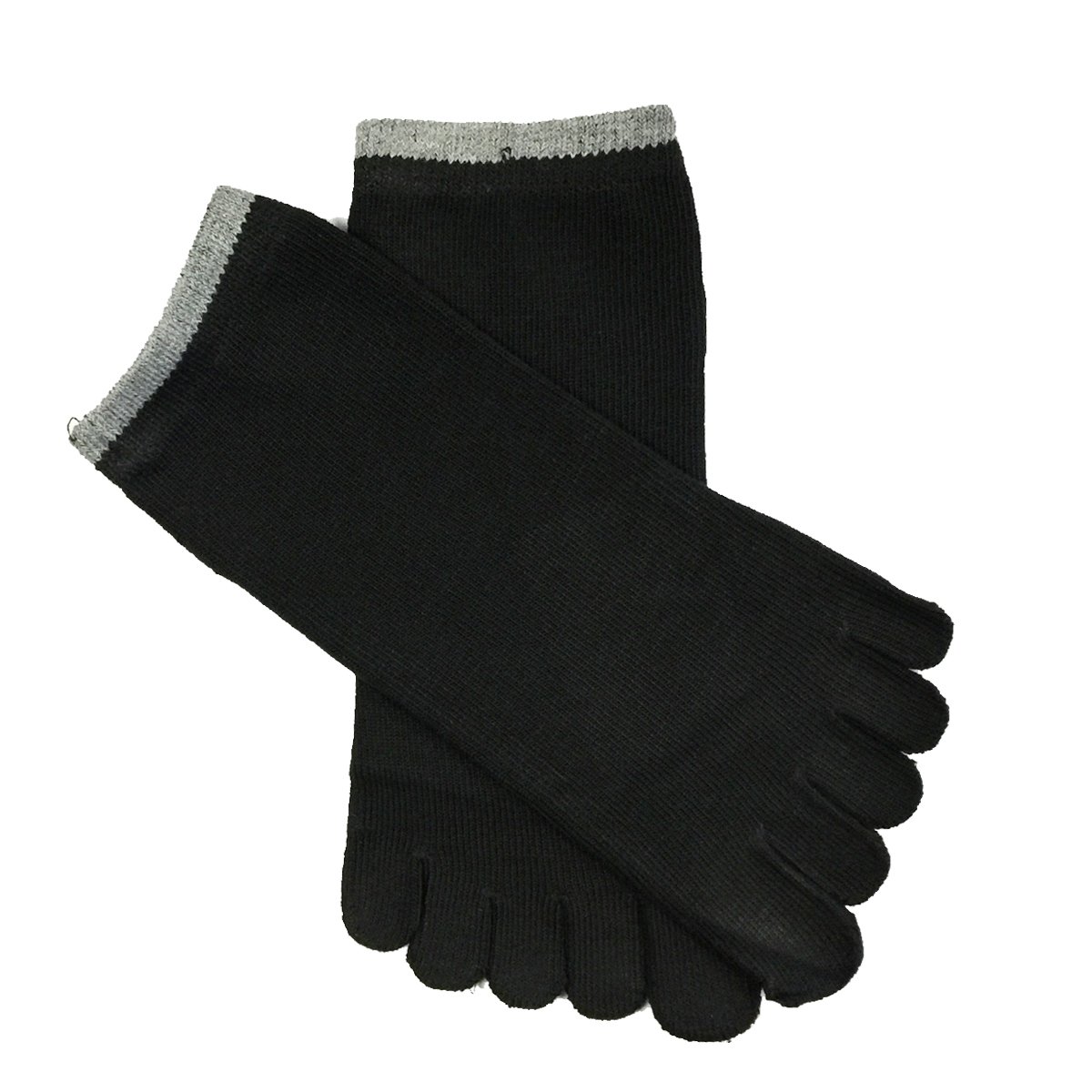 Wrapables Amusement Park Five Finger calcetines de dibujos animados calcetines de cinco dedos Set de 3, negro / rojo / gris