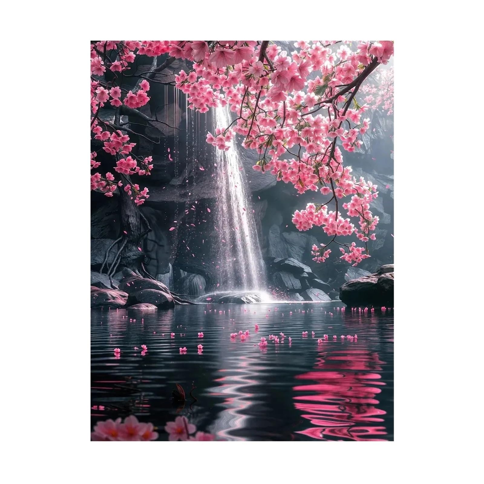 Cuadro de flores de cerezo para dar un toque rosa y acogedor a tu habitación