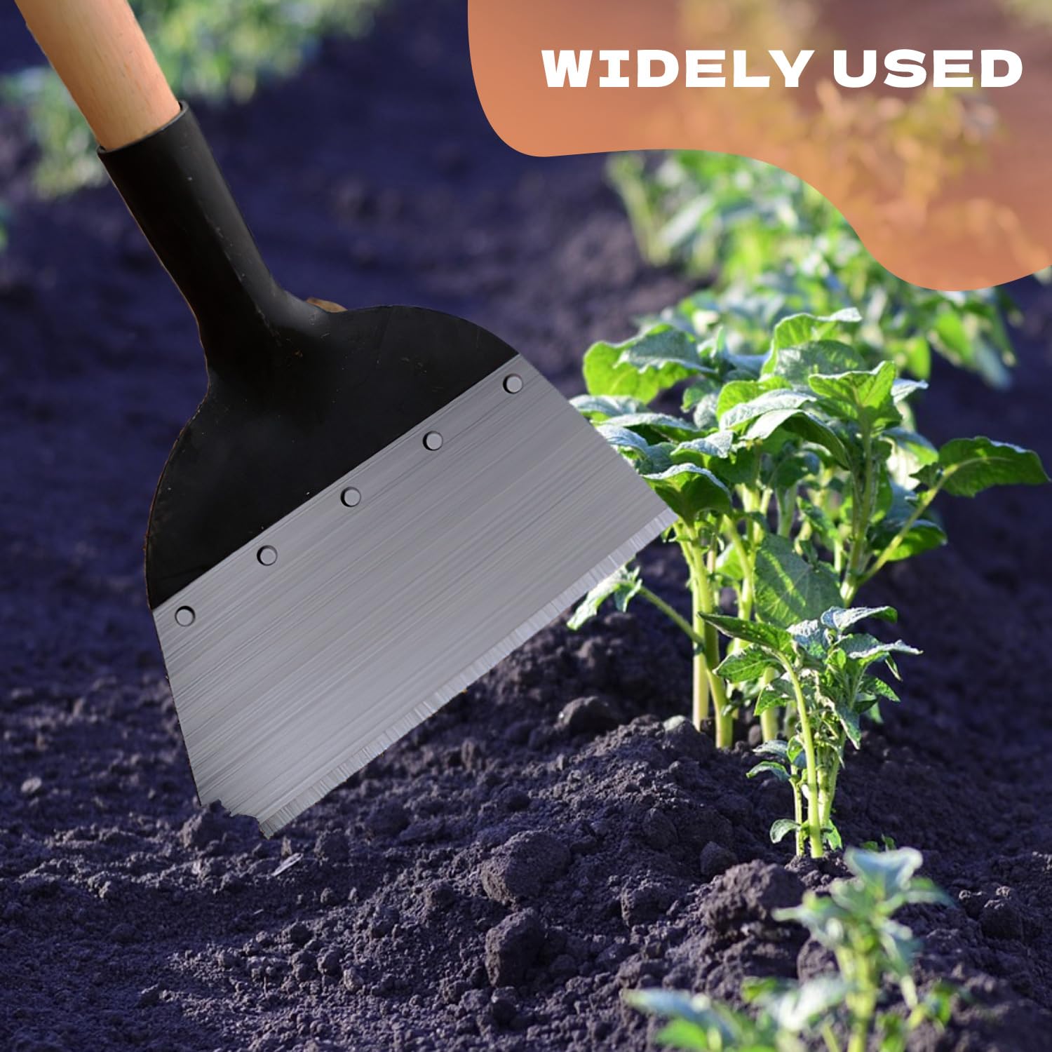 Pala da Giardino Multifunzionale,Pala di Pulizia Multifunzionale,Adatto per Diserbo, Spalatura Neve, Pulizia, Pulizia Agricola, Diserbo, Concimazione, Rivoltamento del Terreno (28cm)