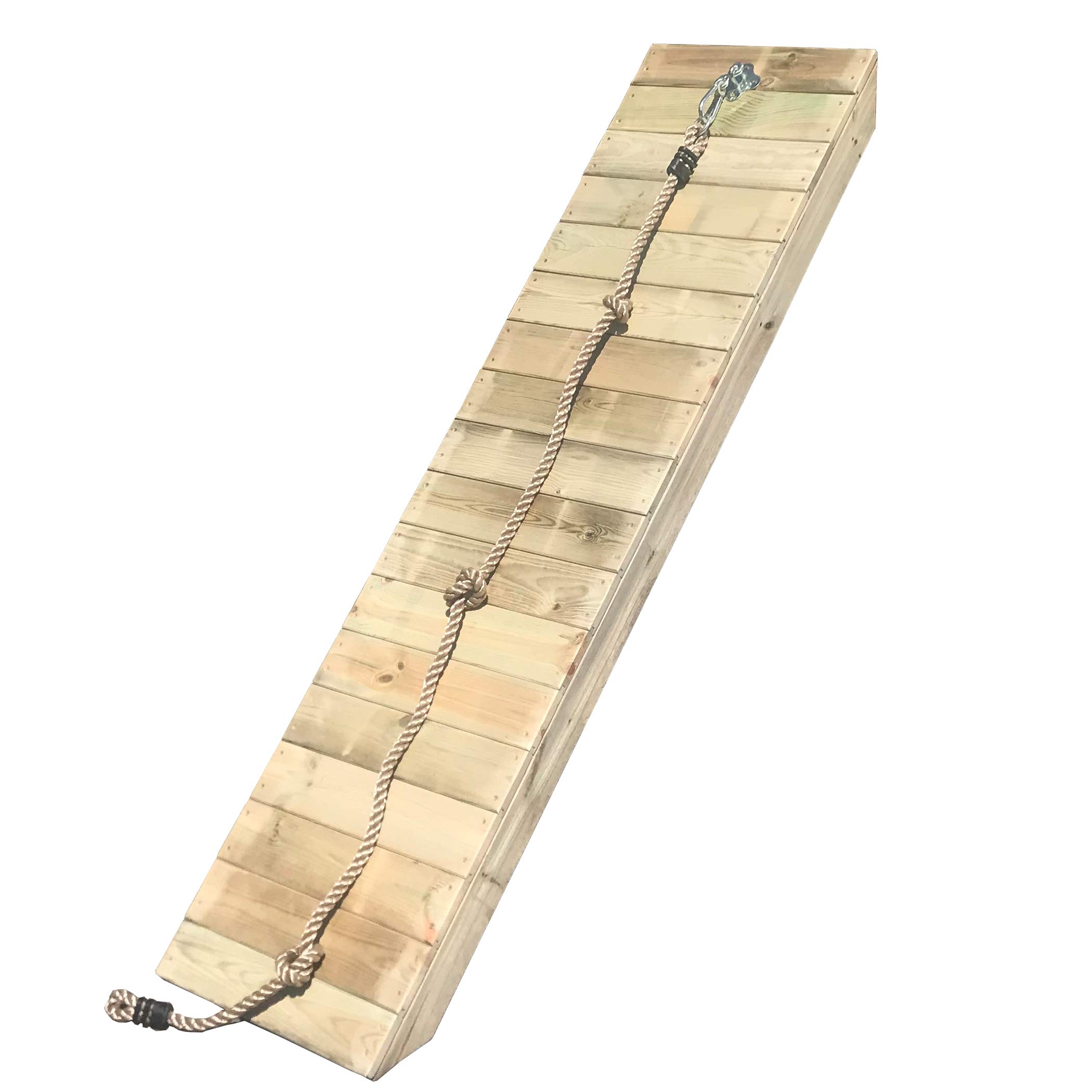 HOQ Rampe schräg mit Knotenseil für Podesthöhe 150cm, Breite 113cm