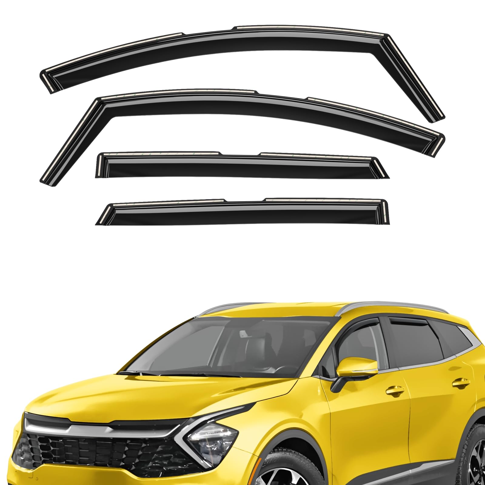AEROGUYS In-Channel Window Deflectors for Kia Sportage